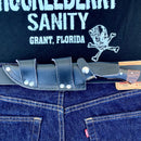 SANITY JEWELRY® Damascus Steel 11" Billy The Kid - Buffalo & Rosewood - Damascus - Horizontal & Vertical Carry - BK01