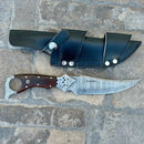 Sanity Jewelry Damascus Steel 11” John Dillinger - Rosewood - Damascus - Horizontal & Vertical Carry - JDE12