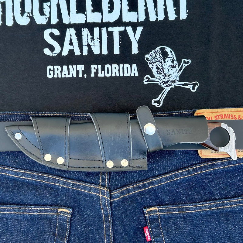 Sanity Jewelry Damascus Steel 11” John Dillinger - Rosewood - Damascus - Horizontal & Vertical Carry - JDE12