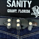 SANITY JEWELRY® Damascus Steel 6” Bonnie & Clyde - Rosewood - Damascus - Horizontal & Vertical Carry - BC06