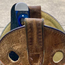 SANITY JEWELRY® Damascus Steel 6" Cole Younger - Boot Sheath W/Clip - Skinner Blue & Black - CY04