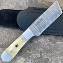 SANITY JEWELRY® Damascus Steel 6” Cole Younger - Boot/Vest Sheath or Horizontal/Vertical Sheath - Tanto Bone - CYT01