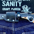 SANITY JEWELRY® Damascus Steel 7.5” Al Capone - Stag Antler - Damascus - Horizontal & Vertical Carry - AC708