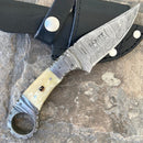 SANITY JEWELRY® Damascus Steel 7" Al Capone - Horizontal & Vertical Carry - Bone -7 inches - AC703
