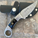 SANITY JEWELRY® Damascus Steel 7" Al Capone - Horizontal & Vertical Carry - Buffalo Horn - 7 inches - AC704