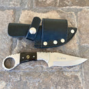 SANITY JEWELRY® Damascus Steel 7" Al Capone - Horizontal & Vertical Carry - D2 Steel - Buffalo Horn - 7 inches - A2704