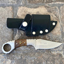 SANITY JEWELRY® Damascus Steel 7" Al Capone - Horizontal & Vertical Carry - D2 Steel - Rosewood - 7 inches - A2702