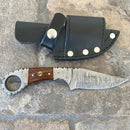 SANITY JEWELRY® Damascus Steel 7" Al Capone - Horizontal & Vertical Carry - Rosewood - 7 inches - AC702