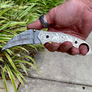 SANITY JEWELRY® Damascus Steel 8" Outlaw Series - Damascus Steel Folder - Polished - OF01