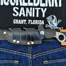 SANITY JEWELRY® Damascus Steel 9" Al Capone Damascus Steel Kitchen & Camp Knife - Buffalo - PE15