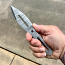 SANITY JEWELRY® Damascus Steel B0G0 - 8" Desperado Throwing Steel - Damascus - DTO1