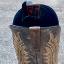 SANITY JEWELRY® Damascus Steel Boot Sheath W/Clip 6" Cole Younger - Boot Sheath W/Clip - Tanto Red & Black Wood - CYT03