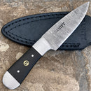 SANITY JEWELRY® Damascus Steel Boot Sheath W/Clip Boot Sheath W/Clip - 6" Cole Younger - Drop Point - Buffalo - CYS02