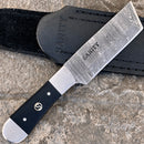 SANITY JEWELRY® Damascus Steel Boot Sheath W/Clip Buy 1 Get 1 - Boot Sheath W/Clip - 6" Cole Younger - Tanto - Buffalo Horn - CYT02