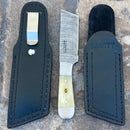 SANITY JEWELRY® Damascus Steel Boot/Vest Sheath 6” Cole Younger - Boot/Vest Sheath or Horizontal/Vertical Sheath - Tanto Bone - CYT01