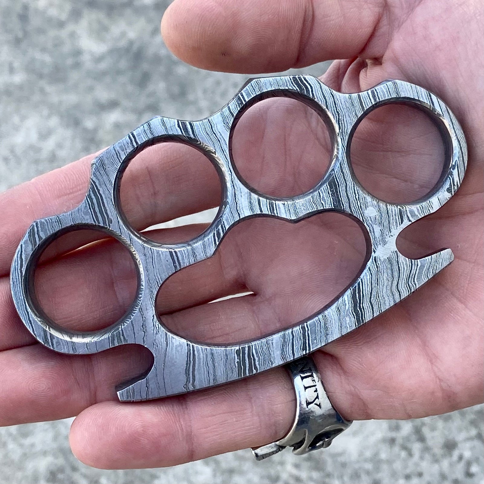 Four Finger Ring - Damascus - 4FRD