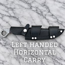 SANITY JEWELRY® Damascus Steel Left Handed Horizontal 11" Al Capone - Damascus - Rose Wood - AC04