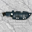 SANITY JEWELRY® Damascus Steel Left Handed Horizontal 8.5" Lucky Luciano - Damascus - Buffalo - LL01