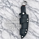 SANITY JEWELRY® Damascus Steel Left Handed Vertical 11" Al Capone - Damascus - Rose Wood - AC04