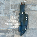 Sanity Jewelry Damascus Steel Left Handed Vertical 11” John Dillinger - Rosewood - Damascus - Horizontal & Vertical Carry - JDE12