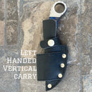 SANITY JEWELRY® Damascus Steel 7" Al Capone - Horizontal & Vertical Carry - Blue & Black Wood - 7 inches - A2705