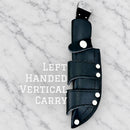 SANITY JEWELRY® Damascus Steel Left Handed Vertical 8.5" Lucky Luciano - Damascus - Buffalo - LL01
