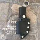 SANITY JEWELRY® Damascus Steel Left Handed Vertical Al Capone - Horizontal & Vertical Carry - Rosewood - 9 inches - AC702