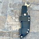 SANITY JEWELRY® Damascus Steel Left Handed Vertical Carry New - 10" Bumpy Johnson - Bone - Damascus - Horizontal & Vertical Carry - BJ02