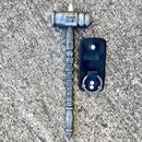 SANITY JEWELRY® Damascus Steel New - 10.5” President's Gavel - Edition 3 - Spiked Gavel - Damascus - HAM01