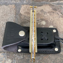 SANITY JEWELRY® Damascus Steel New - 8" Outlaw Series - Damascus Steel Folder - Bone Horn - OF03