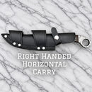 SANITY JEWELRY® Damascus Steel Right Handed Horizontal 11" Al Capone - Damascus - Rose Wood - AC04