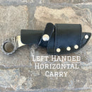 SANITY JEWELRY® Damascus Steel Right Handed Horizontal 7.5” Al Capone - Stag Antler - Damascus - Horizontal & Vertical Carry - AC708