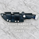 SANITY JEWELRY® Damascus Steel Right Handed Horizontal 8.5" Lucky Luciano - Damascus - Buffalo - LL01