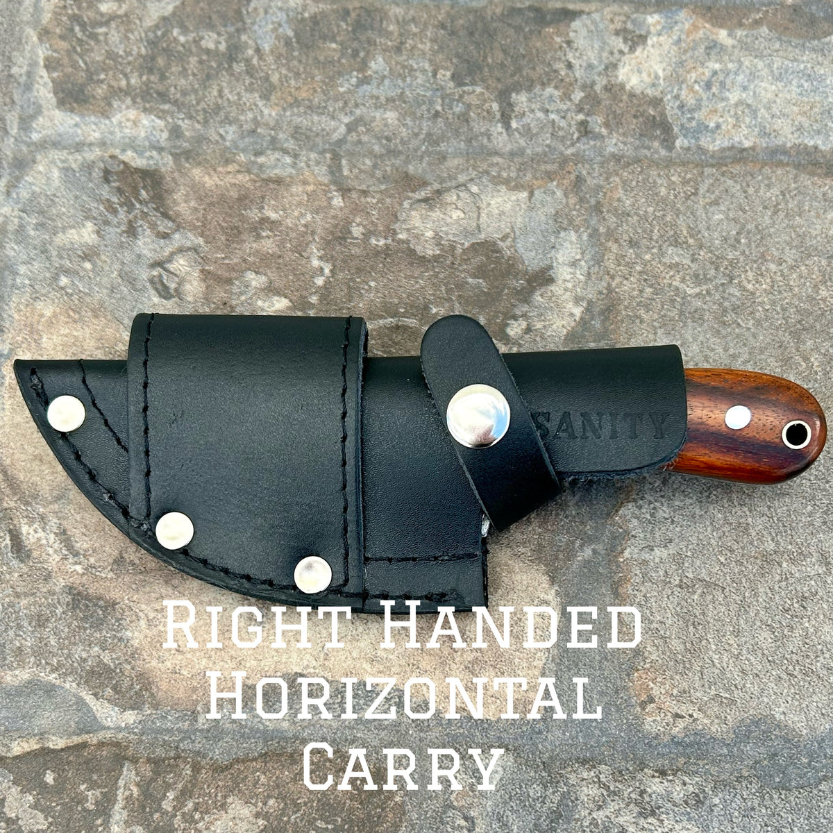 7” Jesse James - Rosewood - Damascus - Horizontal & Vertical Carry - J