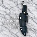 SANITY JEWELRY® Damascus Steel Right Handed Vertical 11" Al Capone - Damascus - Rose Wood - AC04