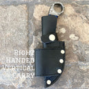 SANITY JEWELRY® Damascus Steel Right Handed Vertical 7" Al Capone - Horizontal & Vertical Carry - Blue & Black Wood - 9 inches - AC705