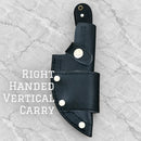 SANITY JEWELRY® Damascus Steel Right Handed Vertical 7" Jesse James - Damascus - Buffalo - JJ001