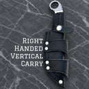 SANITY JEWELRY® Damascus Steel Right Handed Vertical 9" Al Capone Damascus Steel Kitchen & Camp Knife - Camel - PE14