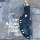 SANITY JEWELRY® Damascus Steel Right Handed Vertical Carry New - 9" Angelo the Hook - Stag Antler - Damascus - Horizontal & Vertical Carry - AH01