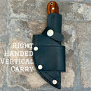 SANITY JEWELRY® Damascus Steel Right Handed Vertical Jesse James - Rosewood - Damascus - Horizontal & Vertical Carry - 7 inches - SKU JJ004