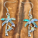 Sanity Jewelry Earrings Sea Shell - Coconut Palm Tree W/Sea Turtle Earrings - SK2571E