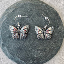 Sanity Jewelry Earrings Stainless Steel - Monarch Butterfly Earrings - 305E CLEARANCE