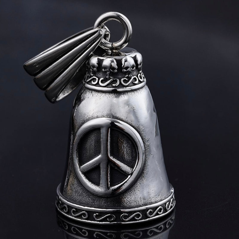 Sanity Jewelry Guardian Bell Guardian - Gremlin Bell - Peace Sign - GB33