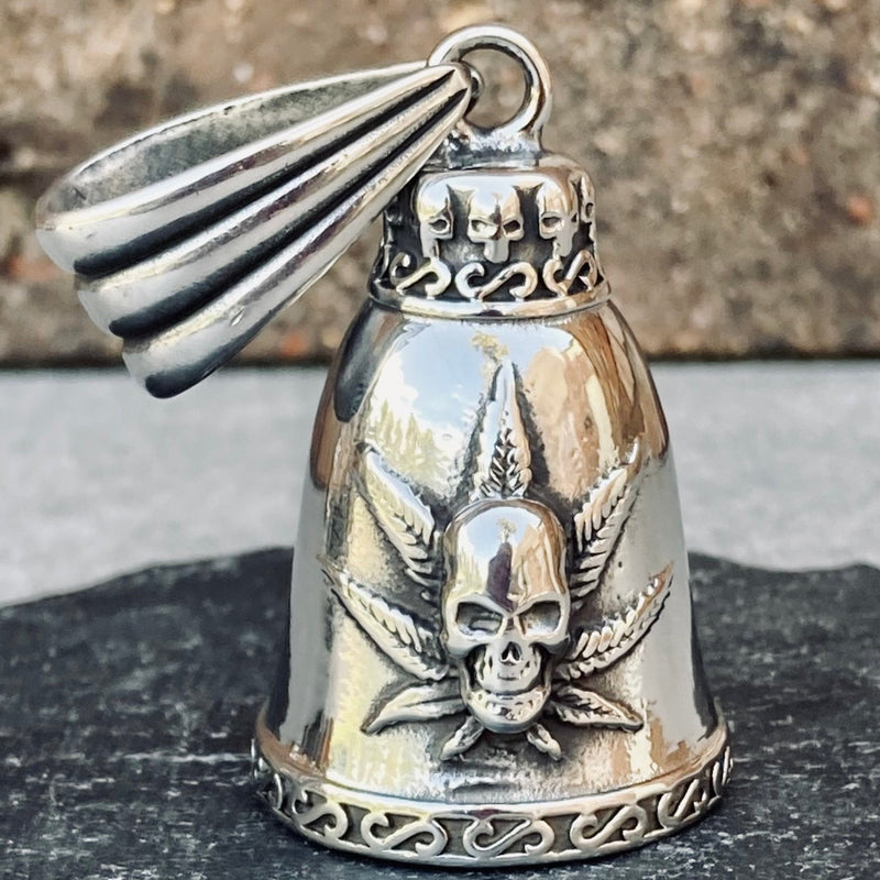 Sanity Jewelry Guardian Bell Guardian - Gremlin Bell - Skull and Pot Leaf - GB19