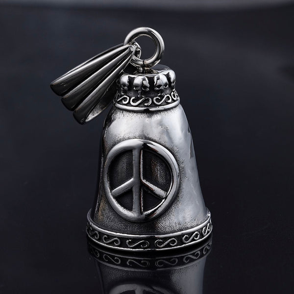 Sanity Jewelry Guardian Bell Guardian - Gremlin Bells - Peace Sign - GB33