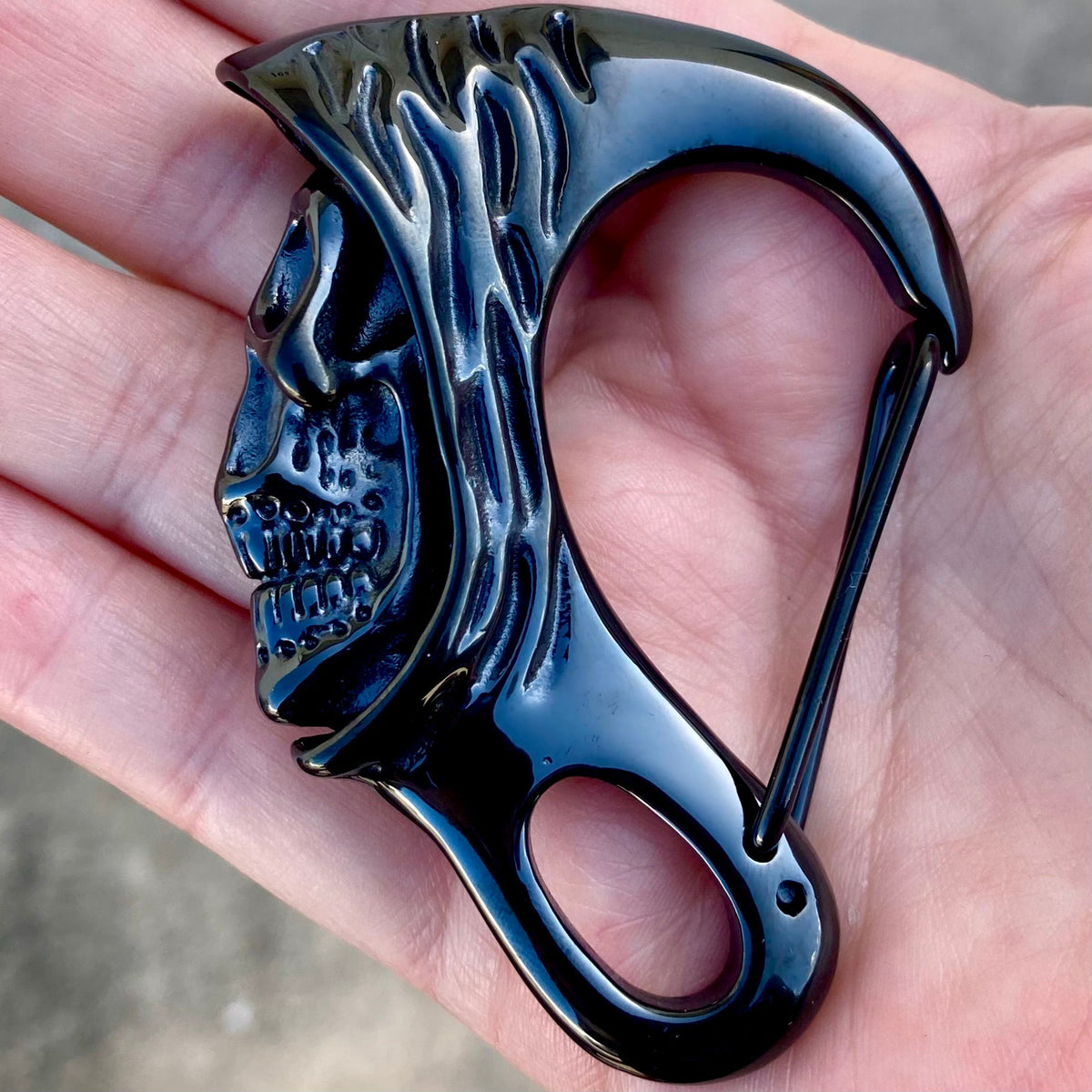 Key Clasp | Grim Reaper - For Belt or Wallet Key Chain | Sanity