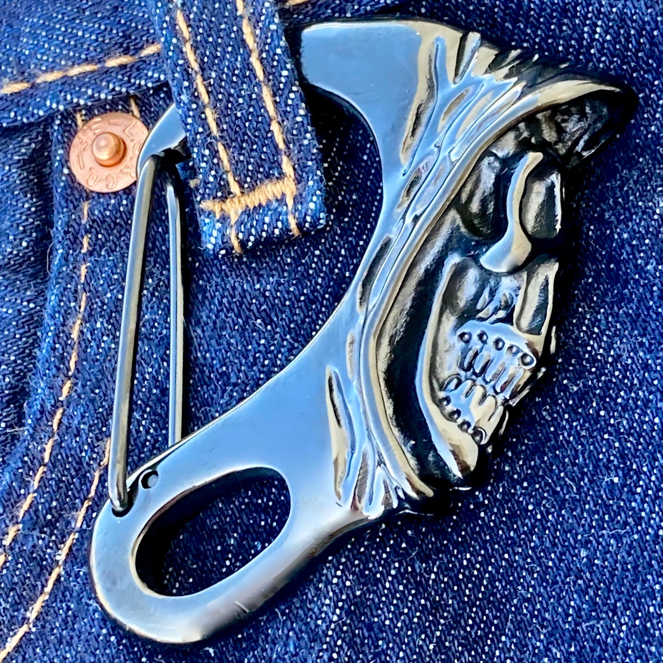 Key Clasp | Grim Reaper - For Belt or Wallet Key Chain | Sanity