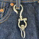 Sanity Jewelry Key Clasp Belt Clip / Clasp - Skull - Polished - Upgrade Your Wallet / Key Chain - WCC-17