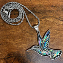 SANITY JEWELRY® Ladies Necklace 16" 2mm Rope Chain Sea Shell - Hummingbird Classic - Rope Chain - SK2621