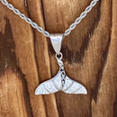 Sanity Jewelry Ladies Necklace Crystal Mermaid Tail Mini Pendant - Rope Necklace - AJ24M